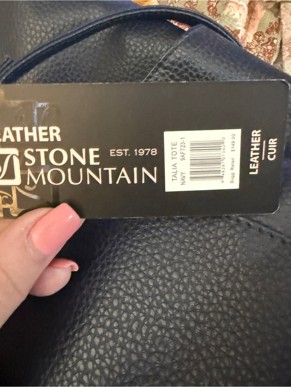 Stone Mountain Accessories Dark Blue Tote Bag - Picture 6 of 8